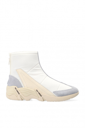 【Raf Simons】Cylon-22 スニーカー ハイトップ レザー 黒 白 Raf Simons】Cylon-22 スニーカー ハイトップ レザー 黒 白 (RAF